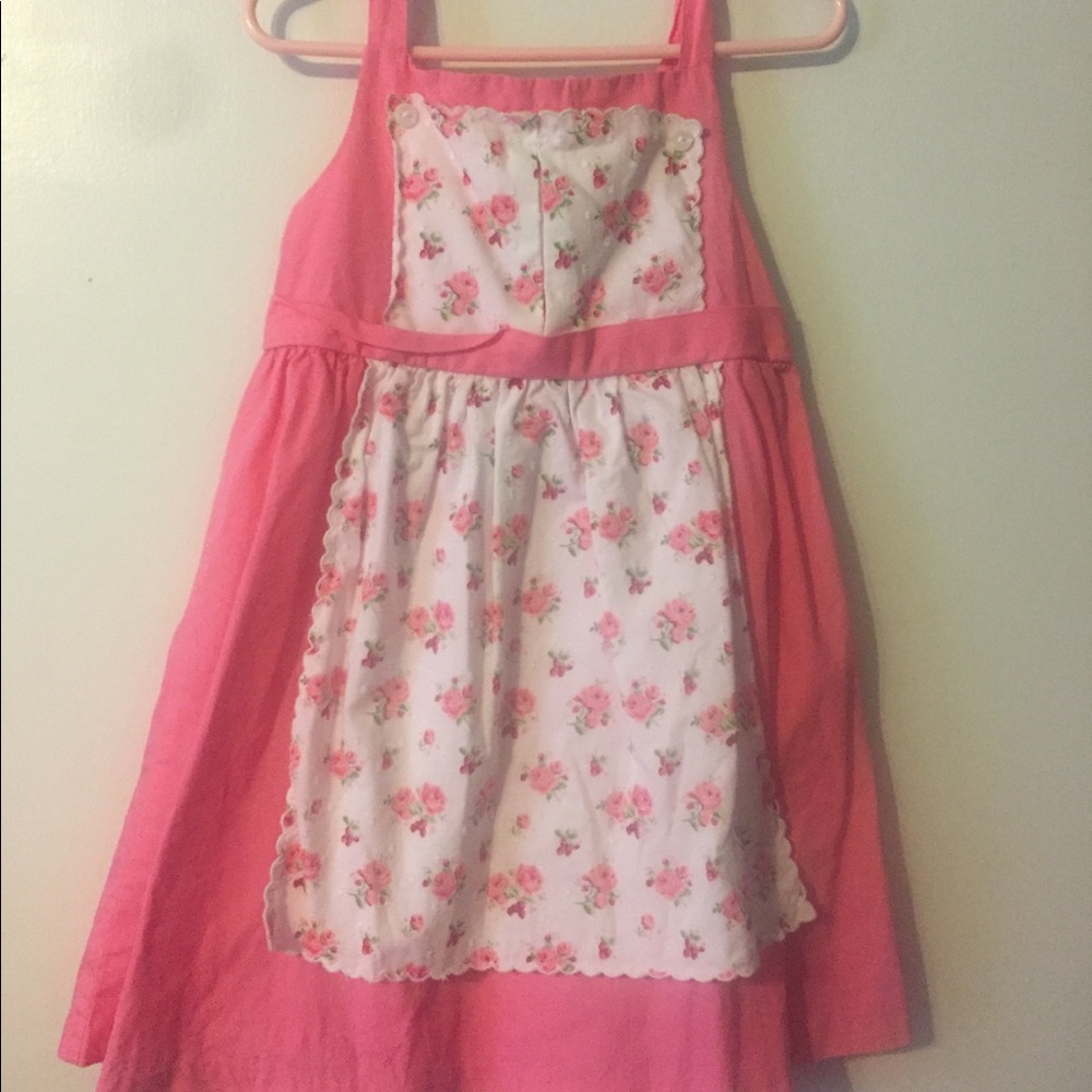Janie & Jack Pink Apron Dress
